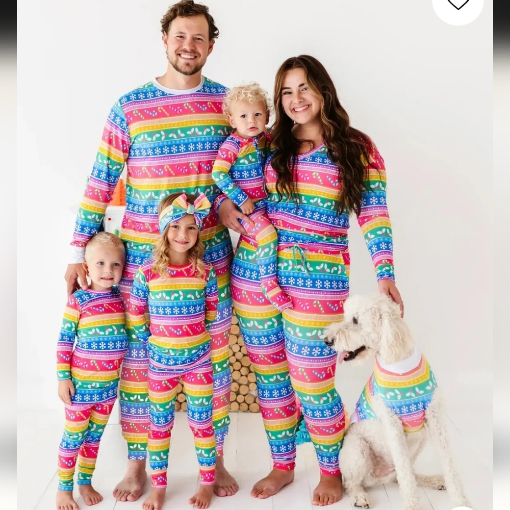 Bums And Roses Merry And Bright Family Matching